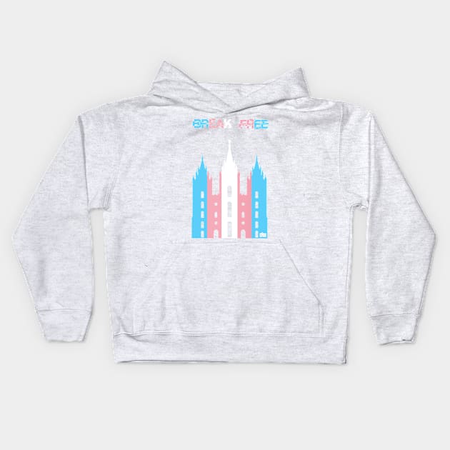 Break Free Transgender Kids Hoodie by Daniela A. Wolfe Designs